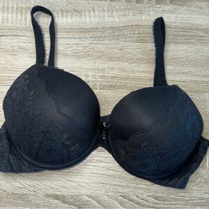 Victoria’s Secret Body By Victoria, Perfect Shape, Cotton Black Bra Size 36C